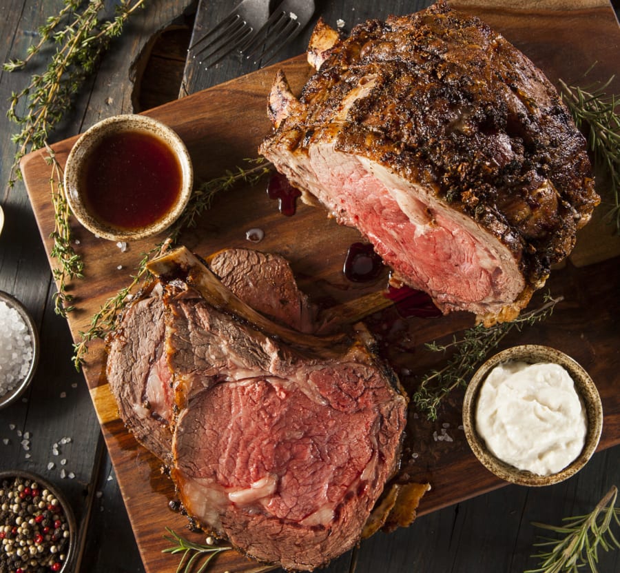 Homemade Grass Fed Prime Rib Roast