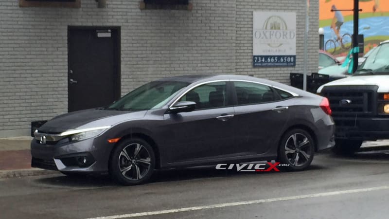 2016 Honda Civic caught uncovered, street parked