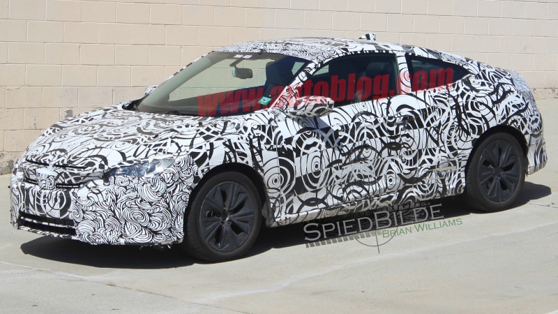 2016 Honda Civic Coupe spied inside and out