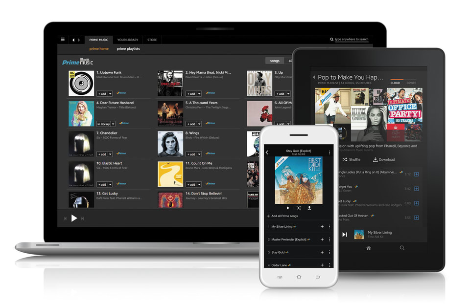 Amazon&#039;s Prime Music stores tracks on an SD card