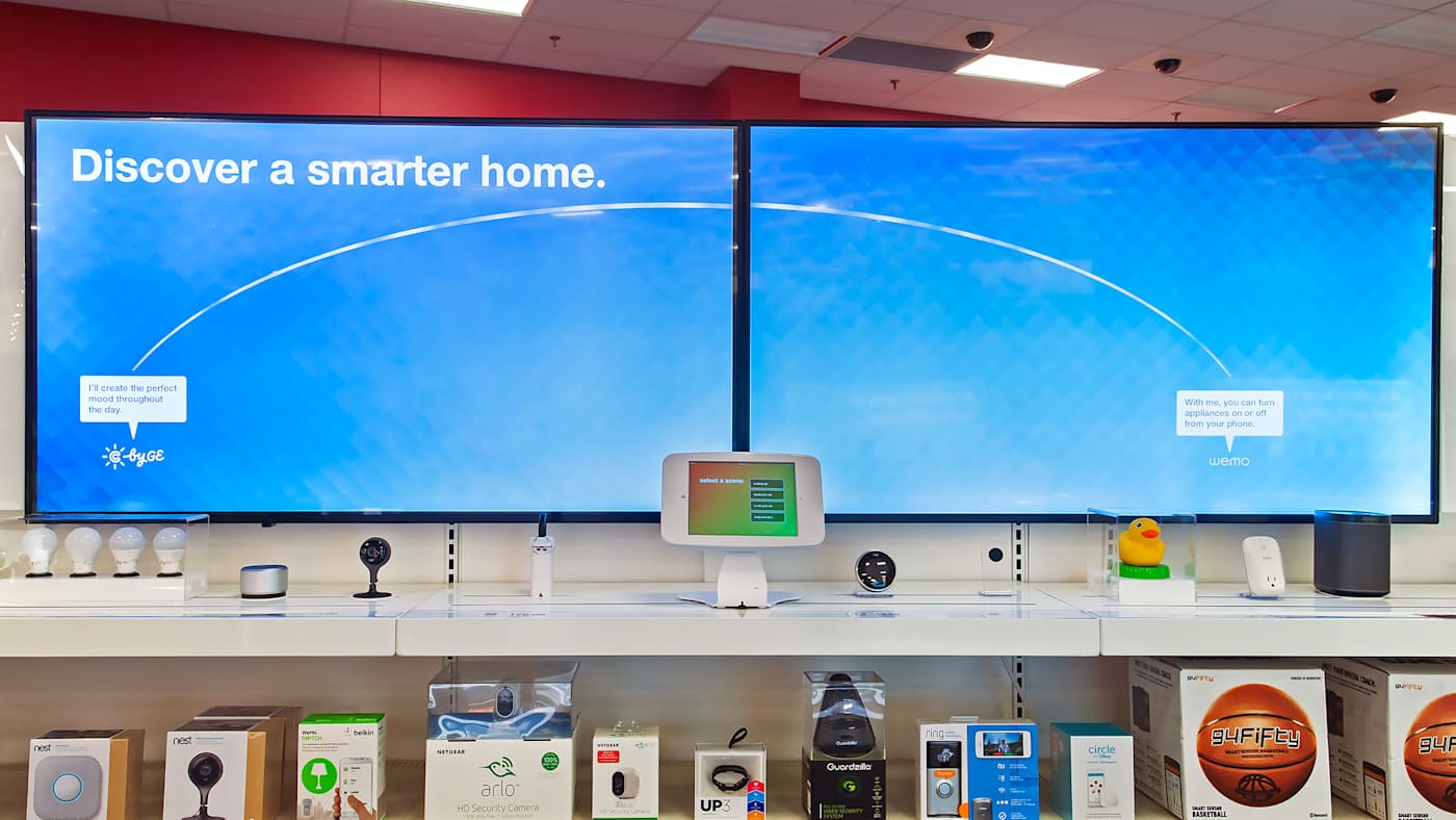 Target has an in-store space for explaining the smart home