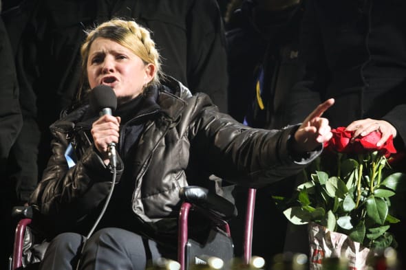 Former Prime Minister Yulia Tymoshenko takes power in Ukraine