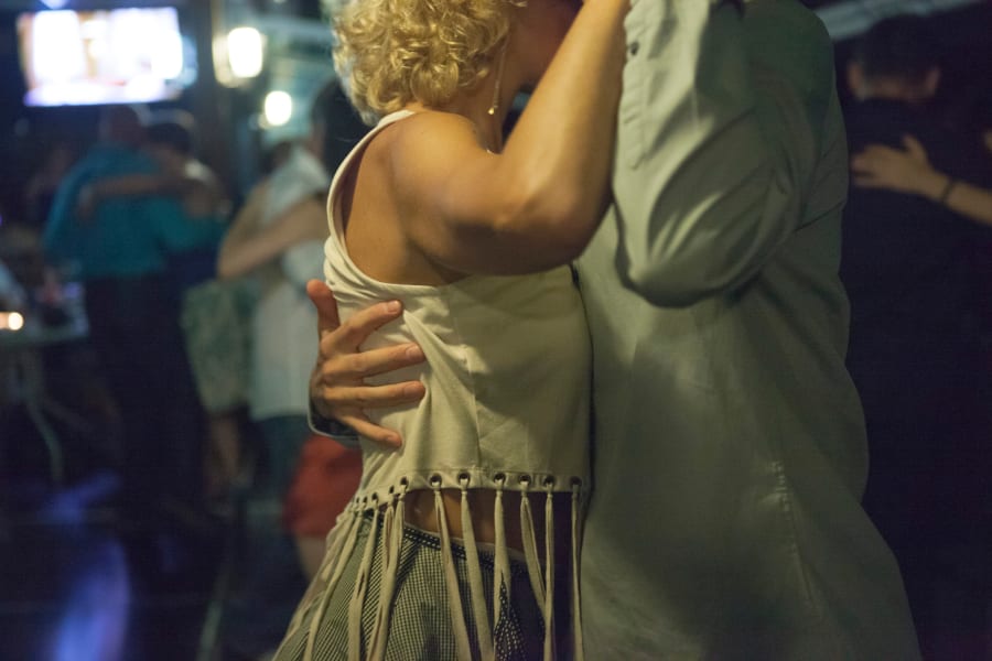 Man And Woman Dancing At Nightclub