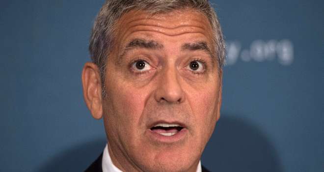 Watch Shocked George Clooney Learn About Brangelina's Divorce on Live TV