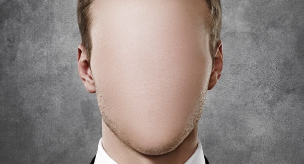 faceless person portrait