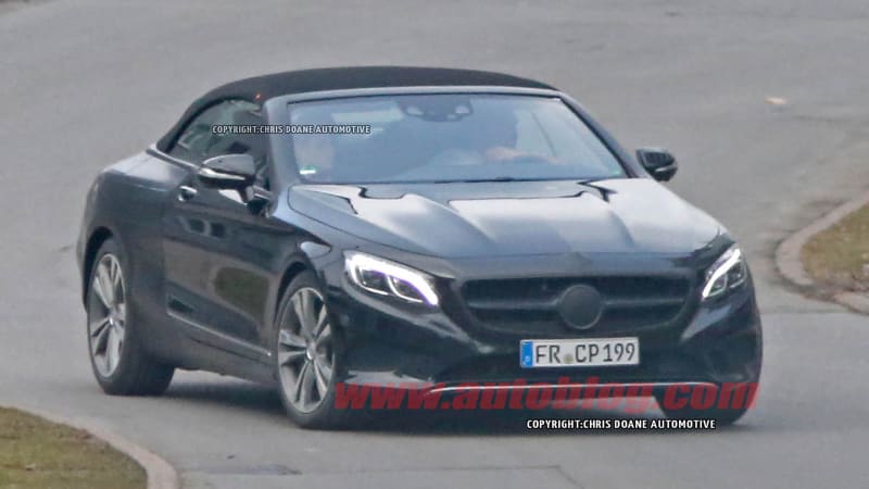 Mercedes S-Class Cabrio caught nearly naked