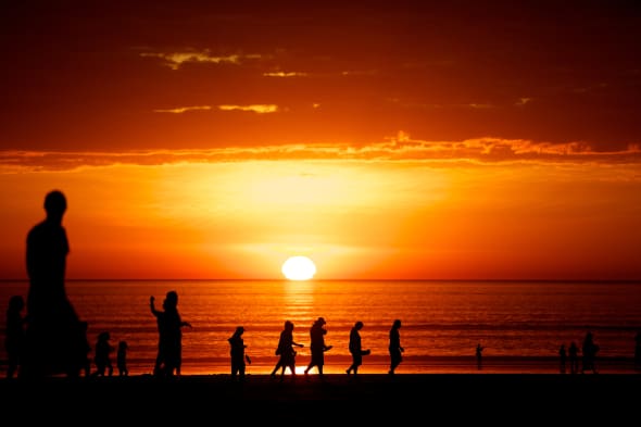 Sunset at cable Beach in Broome, WA