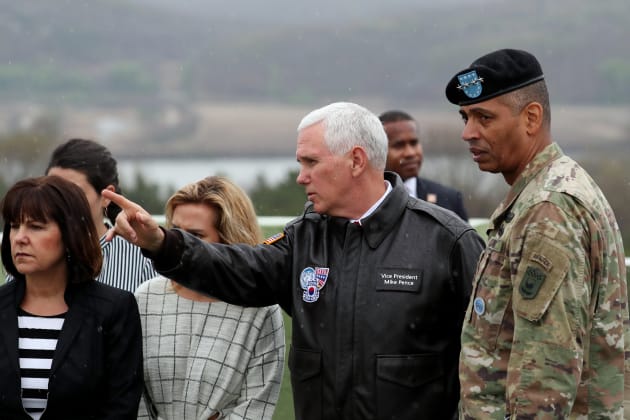 U.S. Vice President Mike Pence Visits The Demilitarized Zone