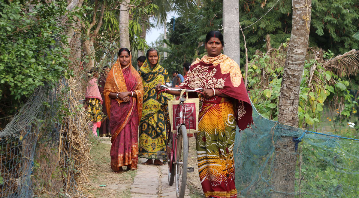 Internally displaced people at Sagar Island, Sundarbans, West Bengal.