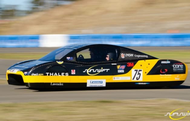 photo of Official: Sunswift solar-powered car smashes 26-year EV speed record image