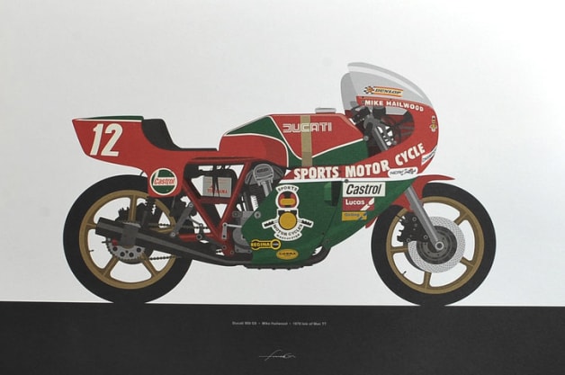 Ugly Moto Ducati Print