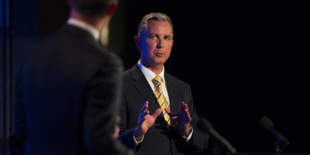 Opposition Leader Jeremy Hanson in the ACT leadership debate