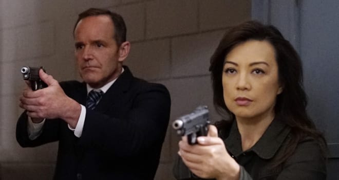 Clark Gregg and Ming-Na Wen in Marvel's AGENTS OF SHIELD