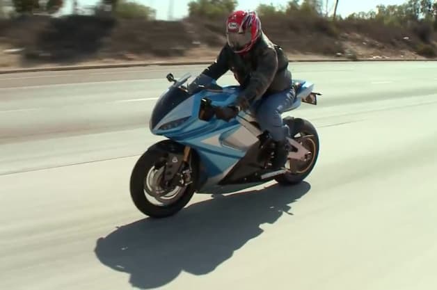 Jay Leno on Lightning Motorcycle