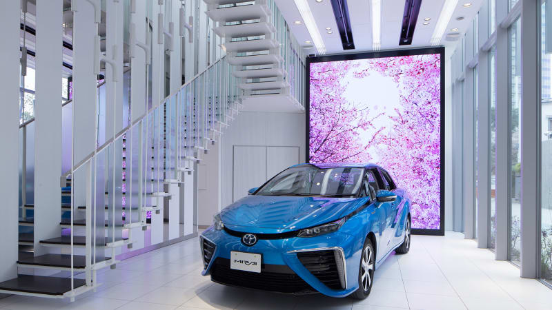 Toyota's Mirai fuel cell car gets its own special showroom