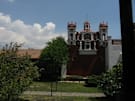 Chapel view of the inner courtyard of the main house at Hacienda Panoaya. Christmas Tree Forest is a park where visitors are able to cut their own Christmas tree with government permission and spend a day in the most beautiful park of the country