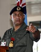 Commodore Bainimarama. John Key of New Zealand say his country is not against the interim prime minister. [AFP]