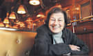 Mavis Gallant at Le DÃ´me restaurant in Paris