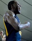 Devin Ebanks returns to action with 14 points and nine rebounds. (AP)