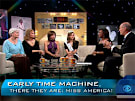 Lee Meriwether (Miss America 1955), left, Phyllis George (Miss America 1971), Susan Powell (Miss America 1981), Katie Stam (Miss America 2009) and Early Show substitute co-anchor Debbye Turner Bell (Miss America 1990).