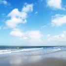 Empty sky and beach