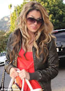 Mistress number three: Jaimee Grubbs pictured in Los Angeles this afternoon