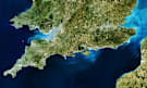  SATELLITE IMAGE OF GREAT BRITAIN south