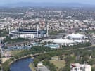 3 major buildings of Melbourne Park: 1. Melbourne Cricket Ground (MCG) 2. Rod Laver Arena (Australian tennis stadium) 3. Vodafone Arena (sports & entertainment venue)