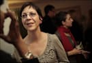 LOOKING OUT FOR WRITERS: Royal Court Theatre's Kate Horton at a Washington dinner.