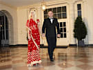 Michaele and Tareq Salahi arrive at a White House state dinner on Nov. 24, 2009. The fact they got in without an invitation has caused much finger-pointing  and now, open palms.