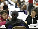 Homeowners in California seek assistance at an event to help people restructure high-risk loans.