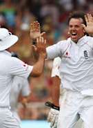 Late wickets boost England