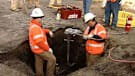 Water main break and sinkhole in Lafayette