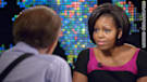 CNN's Larry King interviews first lady Michelle Obama, where she discusses health care and other topics.