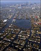 New Orleans flooded after Hurricane Katrina