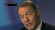  Talk about corporate synergy. CBS anchor Charlie Rose stopped by 
