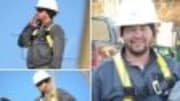  Sporting a rhinestone-free safety harness and hardhat -- former reality star Jon Gosselin was laboring away at his new J.O.B. this week ... installing solar panels on th...
