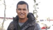  Adam Beach has plenty of things to be happy about these days. He got to work with Harrison Ford and Daniel Craig in last summer's blockbuster 