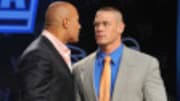  The big showdown from the Mar. 12 Raw, live in Cleveland, Ohio is a musical battle between John Cena and the Rock.   We're two weeks away from 