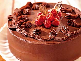 Raspberry-Chocolate Cake