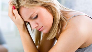 Woman Looking Sad