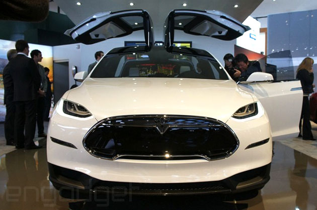Tesla Model X head-on