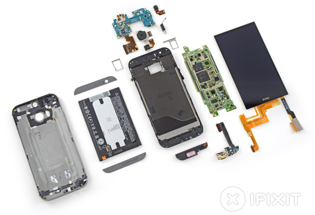 New HTC One teardown reveals it's a pain to repair, just like the last One