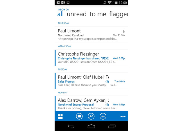 Outlook Web App for Android