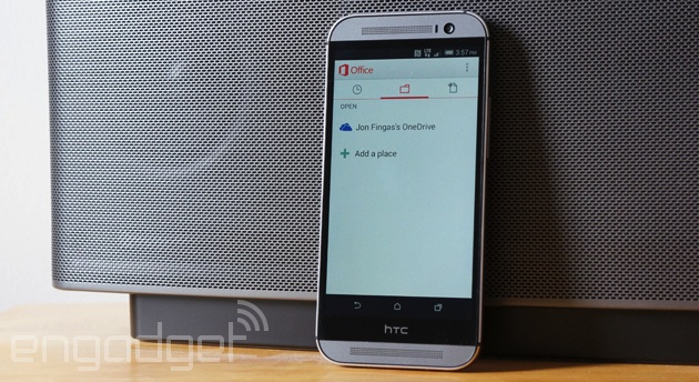 Office Mobile for Android on the HTC One M8