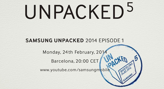 Samsung Unpacked 5 invitation
