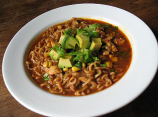 Ancho Chile Chicken Ramen Soup