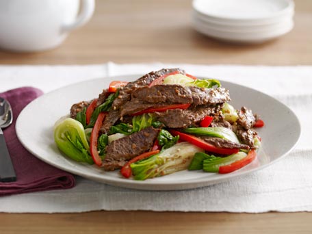 Asian Beef with Baby Bok Choy