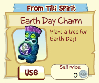 Tiki Resort gives out free Earth Day Charm