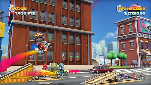 Play as Sackboy and Tearaway's heroes in Joe Danger 2 for Vita